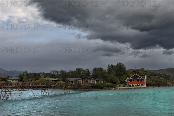 Lago Pehoe and Hosteria Pehoe