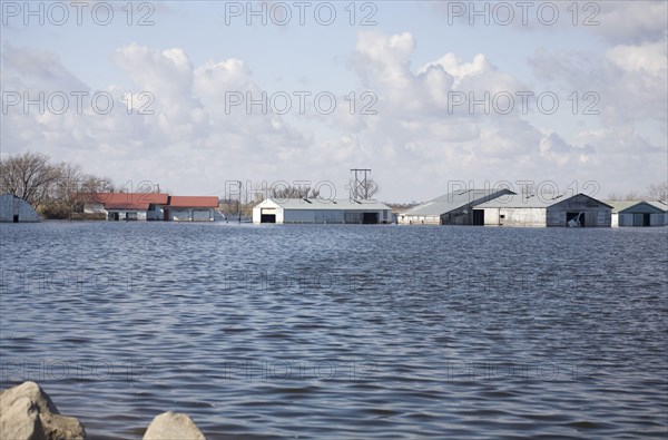 Flooded farm