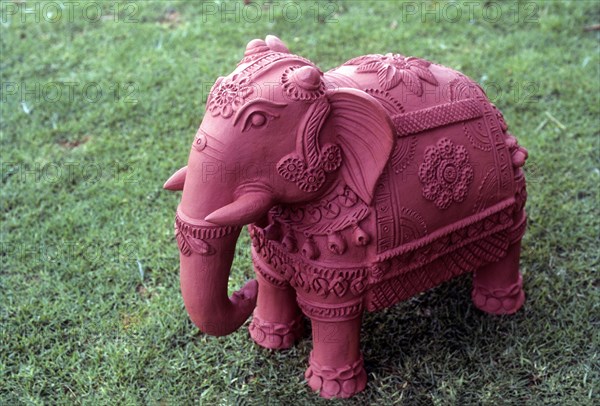 Handicraft terracotta elephant in Puducherry or Pondicherry