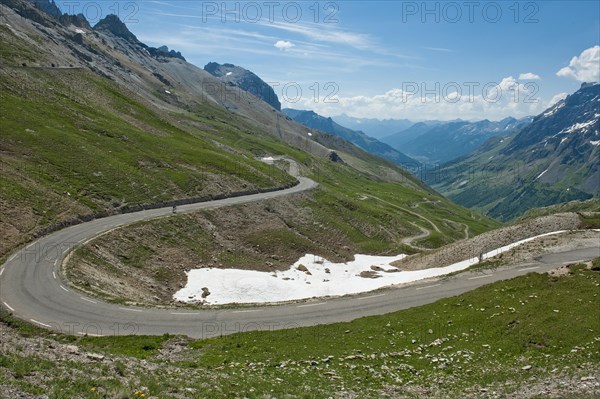 Pass road to Col du Galibier