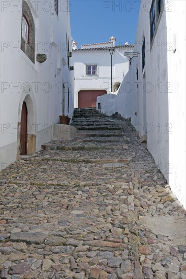 Narrow street with steps