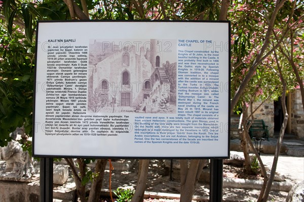 Information board on Chapel