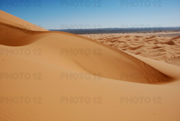View of desert sand dunes