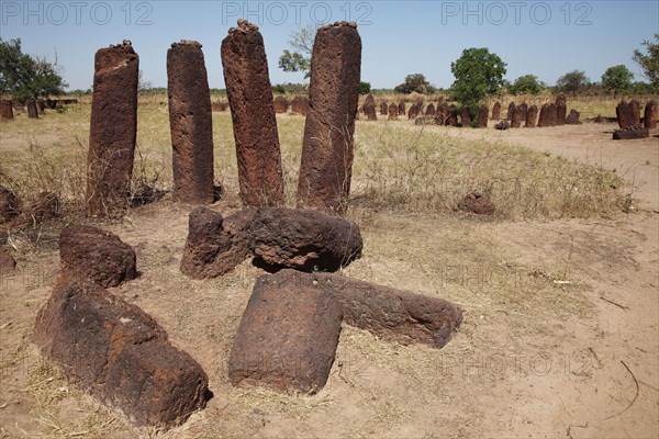 Stones marking burial site