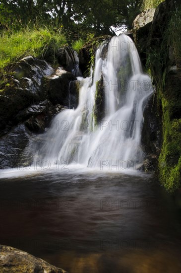 Waterfall on mountain burn