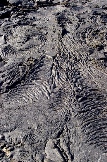 Pahoehoe lava