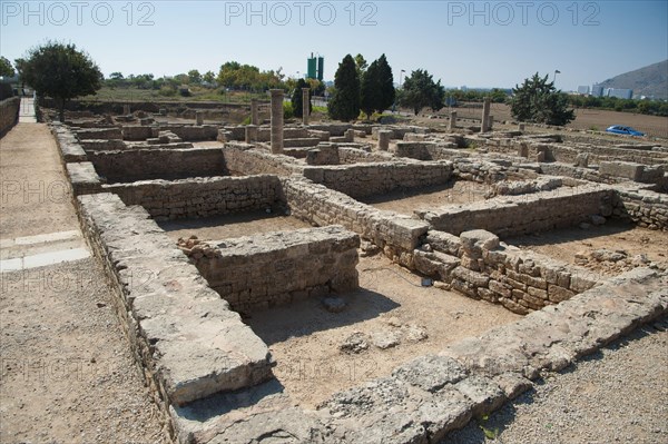 Ruins of Roman city buildings