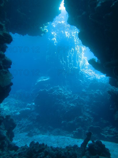 Underwater cave