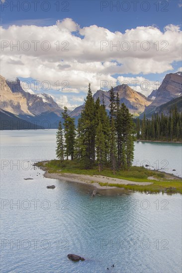 Spirit Island in Maligne Lake