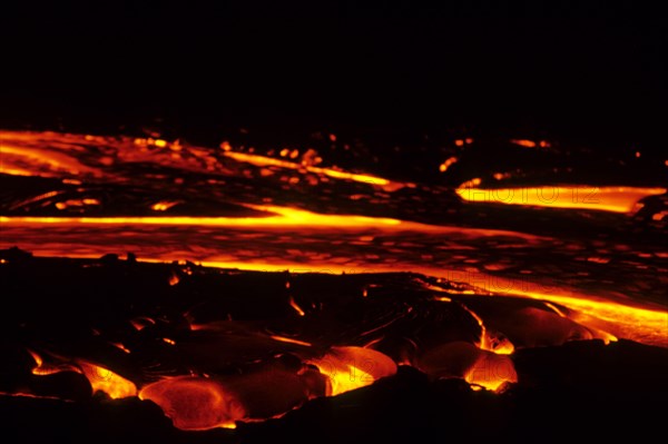 Active lava flow