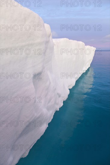 View of coastal glacier terminus