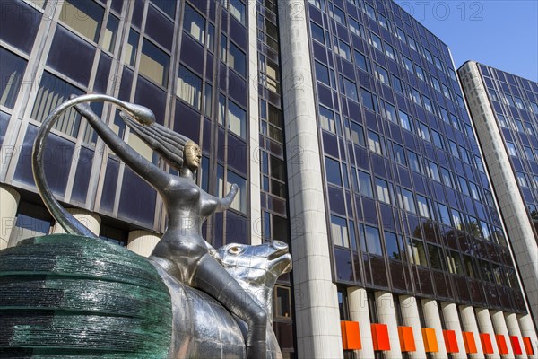 The sculpture The Removal of Europa in front of the headquarters of the Council of Europe