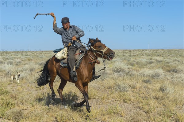 Shepherd with riding whip