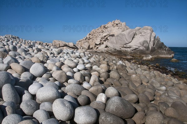 Pebbles on beach