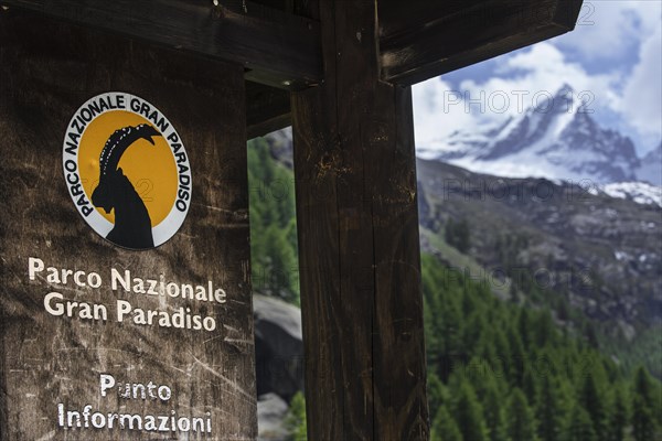 Logo of the Gran Paradiso National Park in the Graian Alps