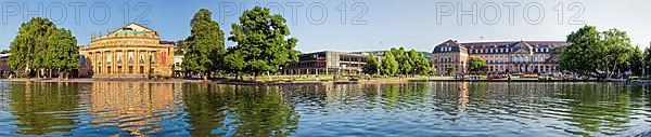 Stuttgart Opera State Parliament Palace Panorama Germany