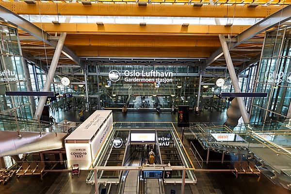 Oslo Gardermoen Airport Terminal and Train Station