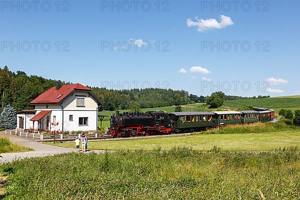 Steam Train Oechsle Museum Railway Railway Steam Railway in Ochsenhausen Wennedach