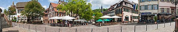 Weinheim Market Place Panorama Germany