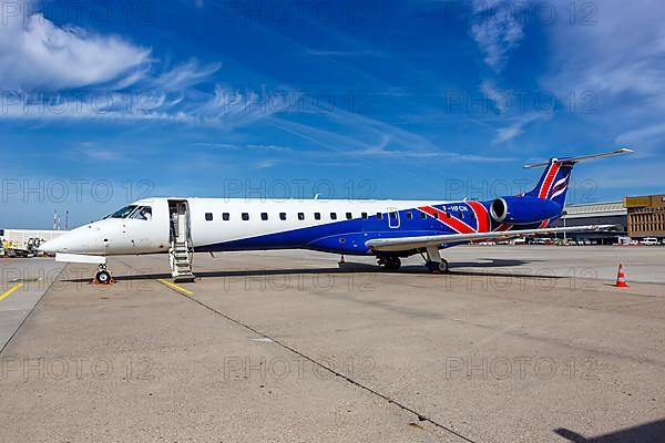 A VallJet Embraer ERJ145 with registration F-HFCN at Stuttgart Airport