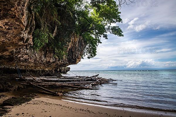 After a storm at Badung Badung beach in Bali Indonesia