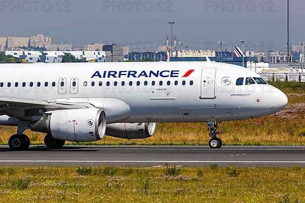 An Air France Airbus A320 aircraft with registration F-HBNC at Paris Orly Airport