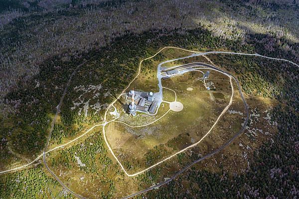 Summit of the Brocken aerial photo