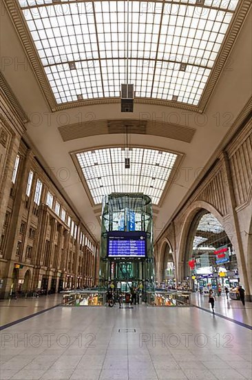 Leipzig Central Station in Germany Deutsche Bahn DB Halle