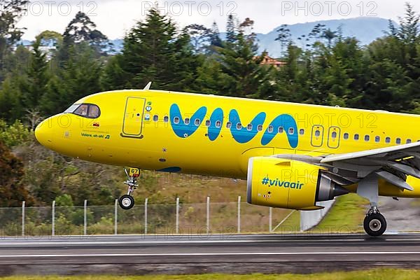 A Vivaair Airbus A320neo aircraft with registration HK-5367 at Medellin Rionegro Airport