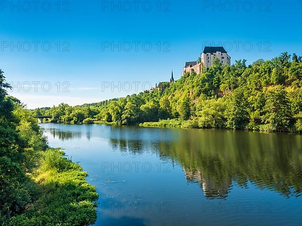 Mildenstein Castle above the river Freiberger Mulde