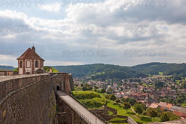 Bitsch citadel with chapel and ramp