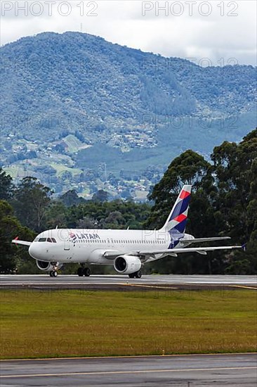 A LATAM Airbus A320 aircraft with registration CC-BAT at Medellin Rionegro Airport