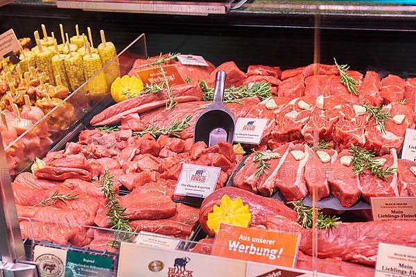 Service counter for Blockhaus brand meat