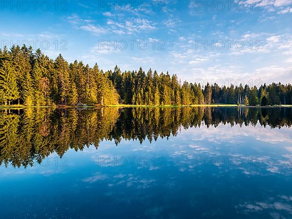 The Fichtelsee in the morning light