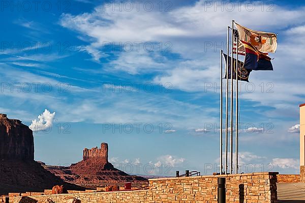 Four different flags