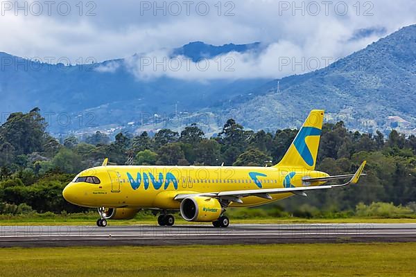 A Vivaair Airbus A320neo aircraft with registration HK-5361 at Medellin Rionegro Airport