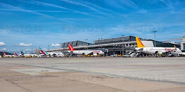 Aircraft at Stuttgart Airport