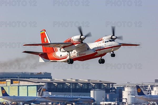 Ukraine Antonov An-32P aircraft with registration 32 Black at Stuttgart airport