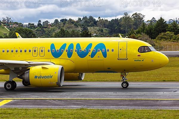 A Vivaair Airbus A320neo aircraft with registration HK-5368 at Medellin Rionegro Airport