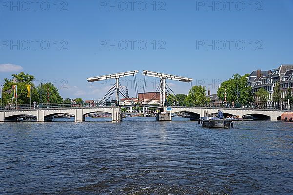 Suspension bridge over the city canals