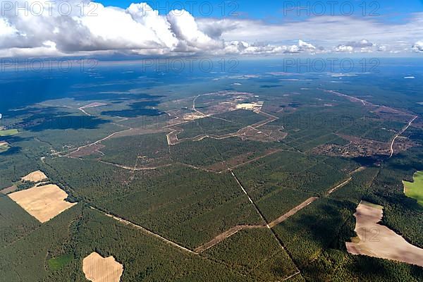 Aerial view of the former Wittstock military training area