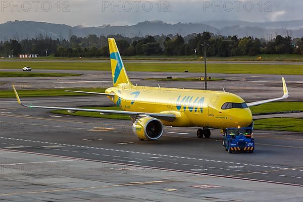 An Airbus A320neo aircraft of Vivaair with registration number HK-5360 at Bogota Airport