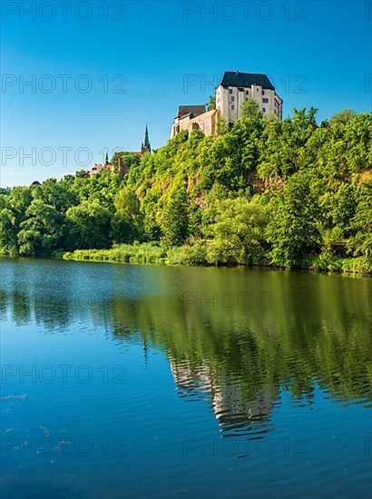 Mildenstein Castle above the river Freiberger Mulde