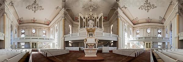 Ludwigskirche Saarbruecken Interior Panorama Saarbruecken Germany