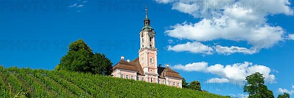 Cistercian Monastery on Lake Constance Baroque Pilgrimage Church Panorama in Birnau