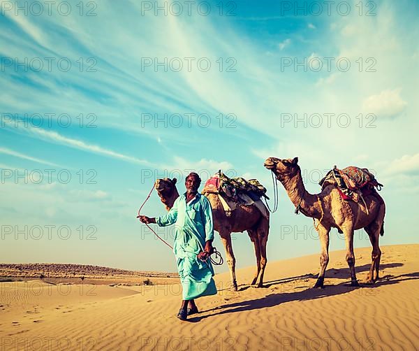 Vintage retro hipster style travel image of Rajasthan travel background