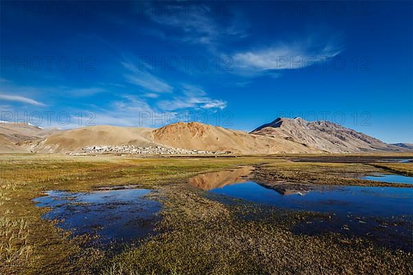 Korzok village on Tso Moriri