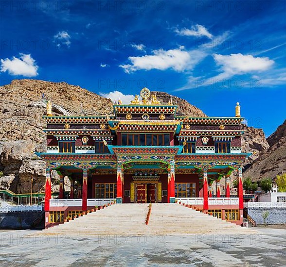 Buddhist monastery in Kaza. Spiti Valley