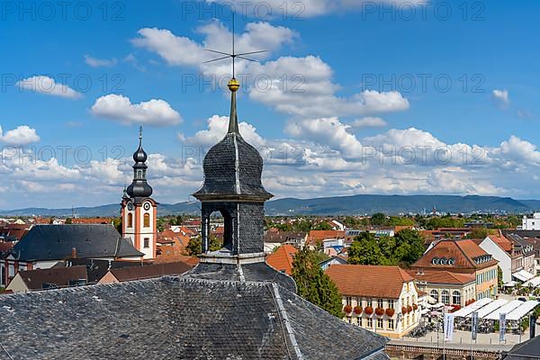 View of the city from Schwetzingen Palace