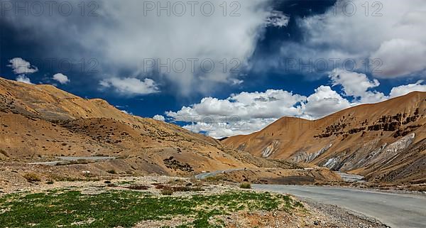 Manali-Leh road to Ladakh in Indian Himalayas. Ladakh